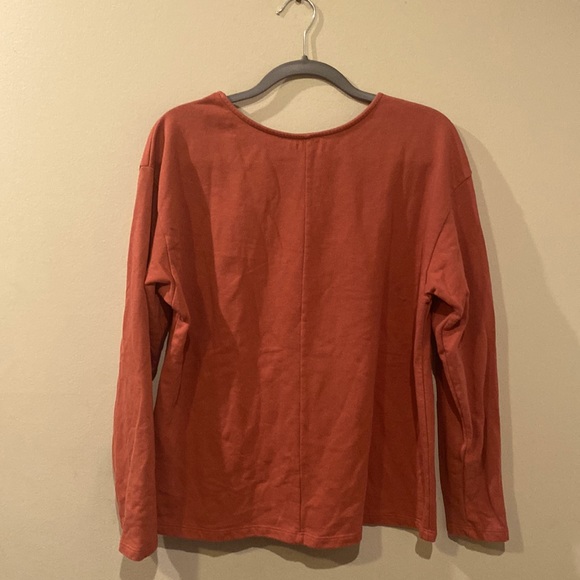 Kestan organic cotton OLWYN sweatshirt Large Rust Color - Picture 2 of 6